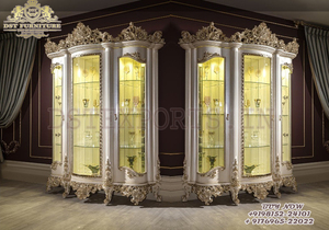 Conjunto de muebles tallados de plata de lujo para comedor, conjunto de tallado pesado de estilo europeo, muebles de comedor de plata, sofá tallado clásico - Product Image 3