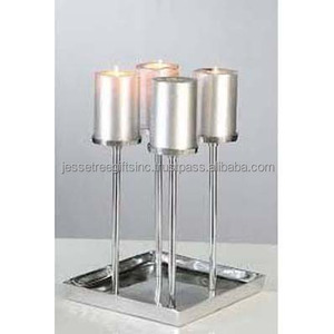 New Style Metal <strong>Wire</strong> <strong>Candle</strong> <strong>Holder</strong> With Black Powder Coating Finishing Simple Design With Five <strong>Candle</strong> Cups For Home Decoration