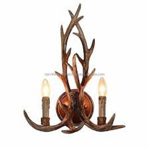 Brown Antler Shape Handmade Metal Aluminium <b>Wall</b> <b>Sconces</b> for Home Decoration for Easter Occasions - Product Image 2