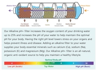 Kartrid Filter Air Alkali/Bio Keramik/Mineral T33 Inline untuk Sistem Reverse Osmosis Penggunaan Rumah Tangga Kapasitas 6.000 Liter
