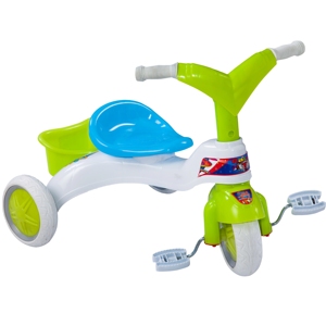 Tricycle en plastique musical à roue souple pour enfants de 1 à 3 ans nouvelle tendance jouet d'équitation à la maison - Product Image 4