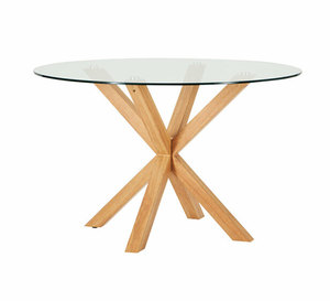 Table de meuble élégante pour maison hôtel salon Restaurant hôtel Table décorative en verre marron avec Bases en bois Tables basses - Product Image 5