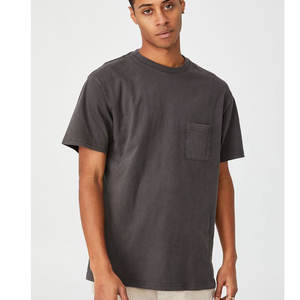 Camiseta de cuello redondo vs cuello redondo de aspecto profesional CAMISETAS DE BOLSILLO VINTAGE (GRIS VINTAGE) - Product Image 4