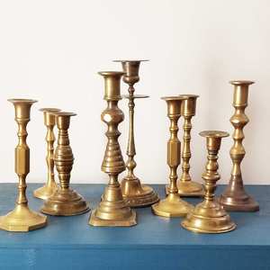 Handmade Brass Candlestick <b>Holder</b> Modern Design SAM Brand for Christmas Decorations Luxury Candlelight <b>Dinner</b> Wedding Wholesale - Product Image 2