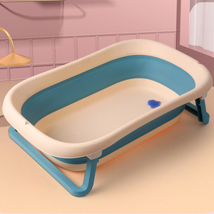 Red de baño con detección de soporte firmemente plegable de 25 libras 2 en 1 bañera redonda de aire para bebés - Product Image 2