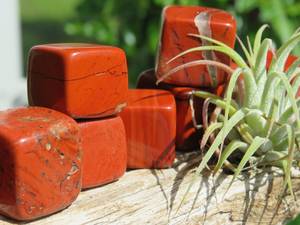 หินโมราก้อนสี่เหลี่ยมสีแดง,หินอัญมณีทรงสี่เหลี่ยมหินธรรมชาติหินคริสตัลขัดแจสเปอร์ Alfazal - Product Image 4