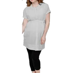 Maternity dress in 100% organic cotton or cotton or 100% eco-friendly bamboo
