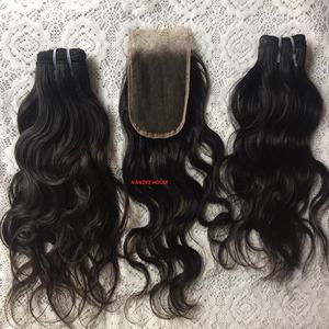 ผมต่อสีดำธรรมชาติไม่ผ่านกรรมวิธีผมจากคนผมแท้จากอินเดีย - Product Image 1