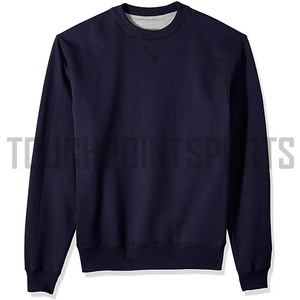 Vente en gros sweat-shirt col ras du cou personnalisé 100% coton sweat-shirt oversize blanc - Product Image 1