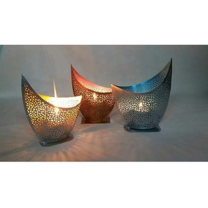 Elegant Handmade <b>Multi</b>-<b>Color</b> Iron Tea <b>Light</b> Votive Candle Holder Lanterns Jars Collection KHAN EXIMPO Z-505 for Wedding Home - Product Image 1
