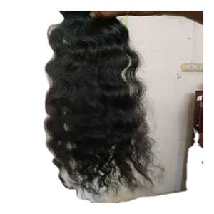 HAMDAAN IMPEX Grand Silky Indian Remy Hair Extension Natural Wave pour femmes afro-américaines - Product Image 1