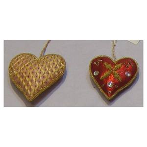 Wholesaler Christmas Tree Decorative Heart Shape Hanging Ornaments - Product Image 1