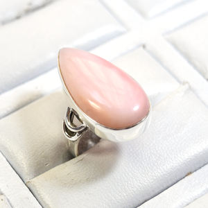 <b>Pink</b> Opal Gemstone <b>Jewelry</b> <b>Pink</b> Gemstone Pure Silver Ring Womens Authenticity Handmade <b>Jewelry</b> - Product Image 6