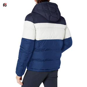 Chaqueta acolchada de último estilo para hombre, tela de poliéster 100% con estampado de logotipo personalizado, cremallera con capucha, servicio OEM, multicolor - Product Image 4