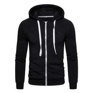 Sudaderas con capucha con cremallera y cremallera personalizadas Fabricantes de ropa de peso pesado de gran tamaño Sudaderas con capucha lisas unisex para ropa informal - Product Image 4