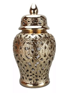 Pots à gingembre de couleur corail, grand bocaux en métal de rangement de cuisine, accessoire pour finition de Table, 80 pièces - Product Image 3