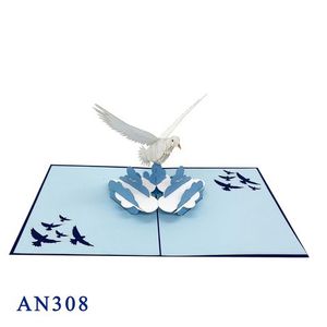 Chim Bồ Câu 3D <span class=keywords><strong>Pop</strong></span> <span class=keywords><strong>Up</strong></span> Thẻ Laser Cắt Bán Buôn Kirigami Handmade <span class=keywords><strong>Bird</strong></span> Lời Chúc Mừng Giấy 3D Bán Chạy Nhất Quà Tặng & Thủ Công Mỹ Nghệ Origamic - Product Image 5