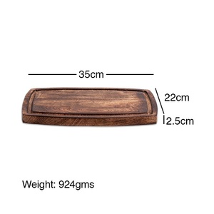 Planche à découper en bois en forme d'ananas, outil de cuisine fait main idéal pour le fromage et les cadeaux fabriqués en Inde - Product Image 6
