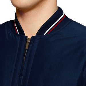 Chaqueta cortavientos de satén y nailon para hombre, cazadora con bloques de Color - Product Image 3