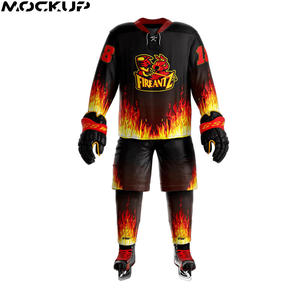 ชุดฮอกกี้น้ำแข็งพิมพ์ลายดิจิทัลราคาส่งถูก 100% โพลีเอสเตอร์ สั่งทำชื่อทีมได้ สำหรับผู้ใหญ่ทุกเพศ คุณภาพสูง ไซส์ใหญ่ - Product Image 2