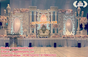 Decoración de Escenario de Boda Antigua de Lujo en EE. UU., Decoración de Escenario de Boda Musulmana Exclusiva en EE. UU. - Product Image 3