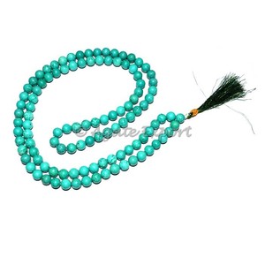 Turquesa 108 Beads Jap Mala 108 beads JAP mala Gemstone mala beads - Product Image 1