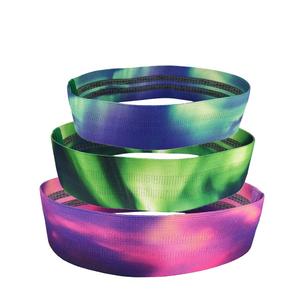 Bandes d'exercice de résistance, boucle élastique, motif coloré personnalisé, tissu de fessier de hanche résistant PK 5 ensembles Misha Sports accepter OEM - Product Image 2