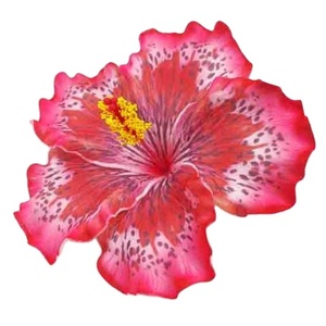 Sunne Tropical hecho a mano decoración de verano Flor de espuma de hibisco Artificial patrón de tatuaje especial accesorios de moda para mujer 7 - Product Image 5