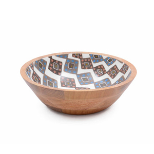 ชามไม้เคลือบลายพิมพ์ ออกแบบเองได้ ภาชนะใส่อาหาร ปลอดภัยสำหรับอาหาร ชามเสิร์ฟอาหาร ขายส่ง ทำด้วยมือโดย Axiom Home Accents - Product Image 2