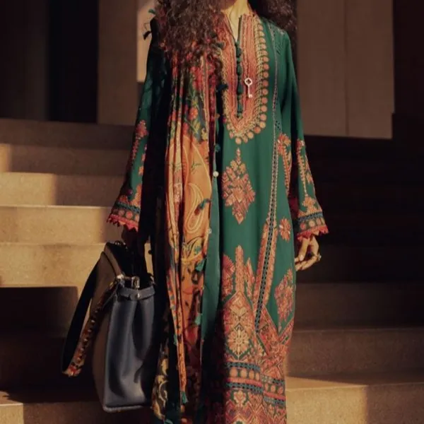 Pola Baru Salwar Kamiz Desain Menakjubkan Pakaian Islami untuk Wanita Kasual Drees dan Salwar Kamiz Pakistan dengan Harga Termurah