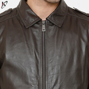 Chaquetas de invierno para hombre Abrigo de piel personalizado de buena calidad con cuello levantado Abrigos de moda cálidos finos - Product Image 6