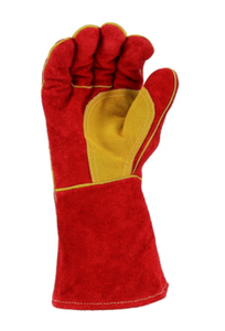 Gants de soudeurs en cuir de vachette fendu 2025 avec sangle de pouce renforcée Gants de travail en cuir fendu - Product Image 2