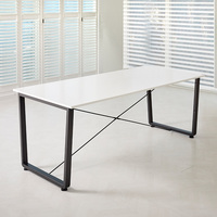 Table de conférence rectangulaire moderne pour bureau, avec hauteur réglable, 6 places, construction métallique, livraison directe d'usine