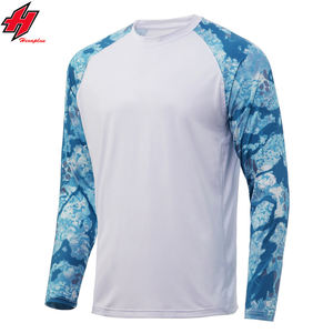 Ropa de pesca de secado rápido transpirable personalizada Unisex camisa de hombre de secado rápido de manga larga sublimación de tinte de talla grande a prueba de viento - Product Image 3