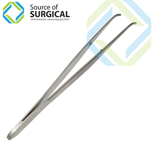 Pince chirurgicale professionnelle pour iris, à dents, en acier inoxydable, manuelle, 105 mm, pour usage hospitalier et clinique - Product Image 1