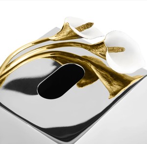 Porte-mouchoirs en métal, élégant, Calla Lily, pour mariage, maison, hôtel, boîtes à mouchoirs décoratives, Design moderne, porte-serviettes de table - Product Image 4