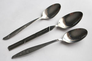 Ensemble de cuillères de mariage en acier inoxydable au design classique attrayant, best-seller, écologique, Inde, pour un usage quotidien, articles de cuisine, table - Product Image 2