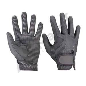 Nouveaux gants d'équitation en cuir d'hiver sur mesure à doigts entiers - Product Image 4