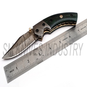 Beautiful Damascus <b>Knife</b> Custom Handmade Beautiful Liner <b>Lock</b> Pocket/Folding <b>Knife</b> (smk1256) - Product Image 5
