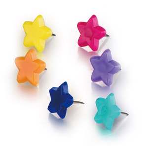 Épingles à pression en étoile colorées assorties, 100 pièces, accessoires de bureau, livraison gratuite - Product Image 4