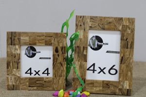 Marco de fotos de madera Rectangular marrón elegante Marco de resina de nuevo estilo tradicional para decoración de hogar u oficina - Product Image 2