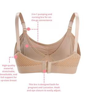 Sujetador deportivo de Enfermería de alta calidad Bmama cómodo estirable manos libres bombeo Sexy encaje ajustable hombro botón G-String - Product Image 4