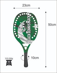 Raquetas de Tenis Playa Personalizadas, Raqueta de Padel con Cara de Carbono y Vidrio, Peso 310-330g, Logotipos Personalizados, Combinaciones de Colores - Product Image 3