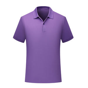 Polo de manga corta para hombre, transpirable, secado rápido, poliéster, color sólido, ajustado, ropa deportiva informal, logotipo personalizado, venta al por mayor - Product Image 5