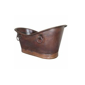 Hot Selling 2025 Modern Design and Elegant Look Black Antique Finished Copper <b>Bath</b> Tub Manufacturer - Product Image 5