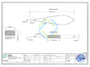 Soporte de instrumento quirúrgico manual Aguja de ojo de acero inoxidable sin base de instrumento de bloqueo - Product Image 5