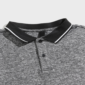 Polo de Golf para hombre, camiseta lisa con logotipo de diseño personalizado, de manga corta, informal, 100% de algodón, OEM Vintage - Product Image 3