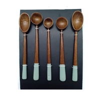 Cuillère en bois de haute qualité pour la soupe, à utiliser dans les hôtels, les restaurants, sur la table à manger, ensemble de couverts modernes, ensemble de couverts en bois très vendu