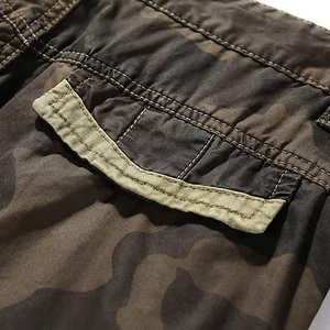 Men's Summer Camouflage <b>Cargo</b> <b>Shorts</b> Breathable Cotton Woven Mid <b>Knee</b> <b>Length</b> Casual Multi-Pocket Anti-Wrinkle Custom Logo Canvas - Product Image 5