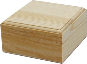 Caja de artesanía de madera hecha a mano, tapa con bisagras y Cierre magnético, CHMN504 - Product Image 5